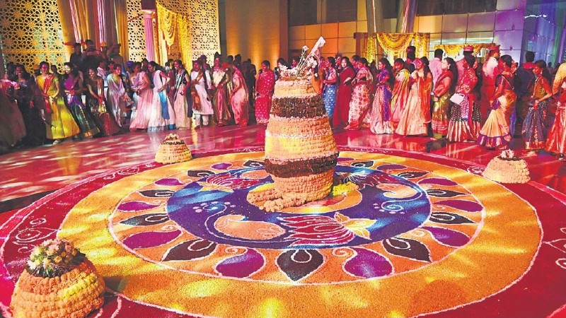 Bathukamma celebration : Source :twitter